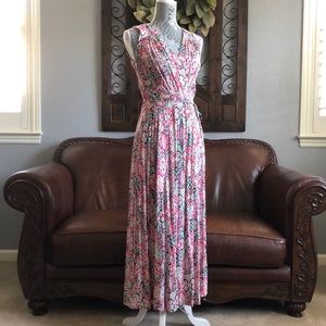 Calvin Klein patterned maxi dress